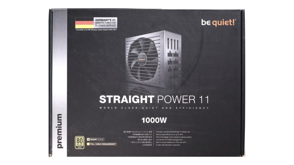 噓～安靜，我快聽不到風扇聲了！be quiet! Straight Power 11 1000W
