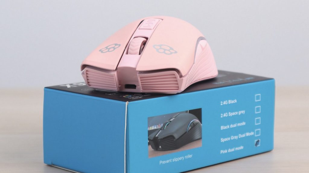 難得的粉色無線滑鼠 OGORUS X9，具備 2.4GHz + 藍牙，還是個靜音滑鼠！ - 5
