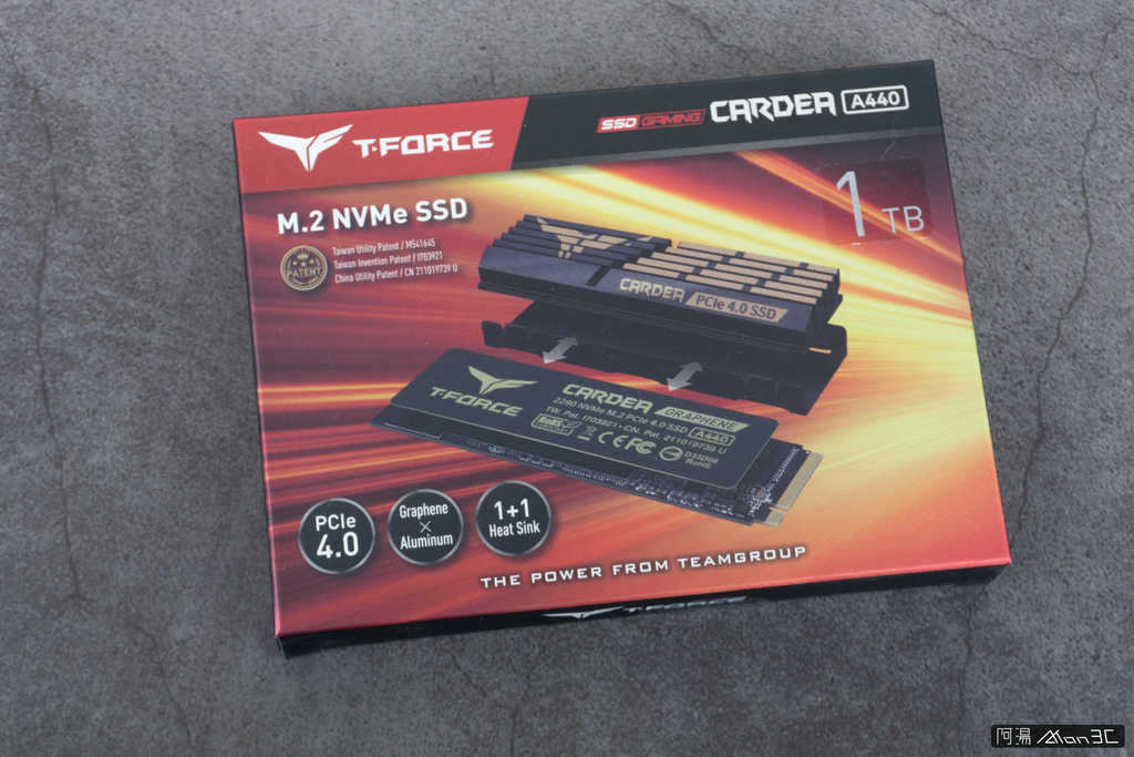 「開箱」TEAM T-FORCE CARDEA A440 1TB - PCI-E Gen4 最划算 SSD