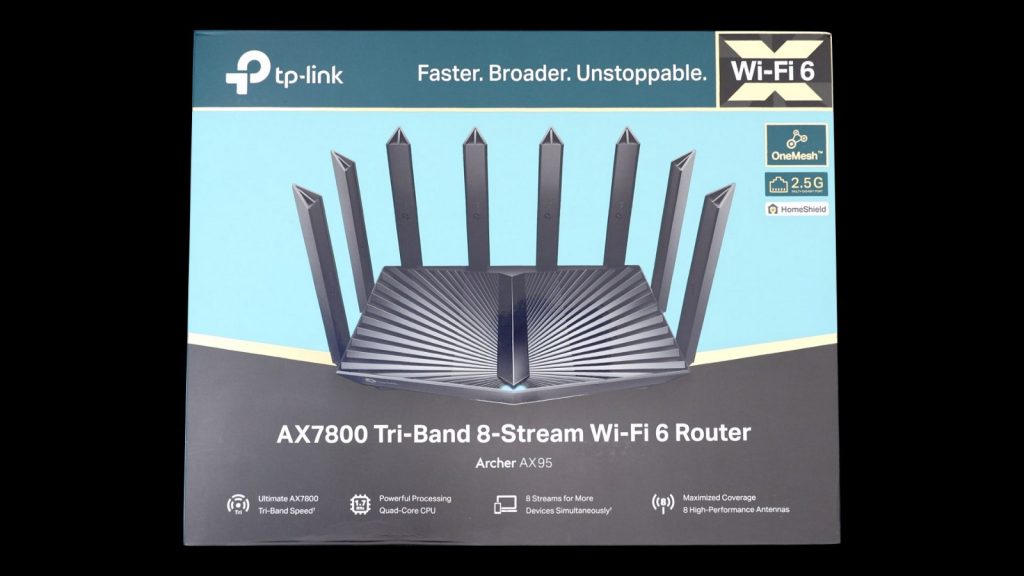 一斤半科技大閘蟹TP-Link Archer AX95　準旗艦WiFi 6 AX7800機種