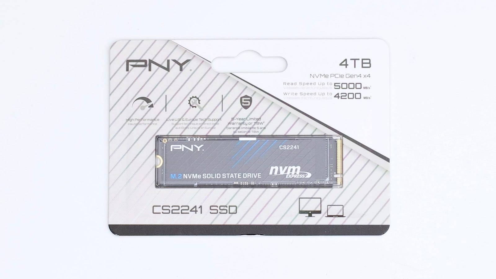 $5,000 有找，大容量4TB M.2 PCIe Gen4 x4 SSD。PNY CS2241 SSD -